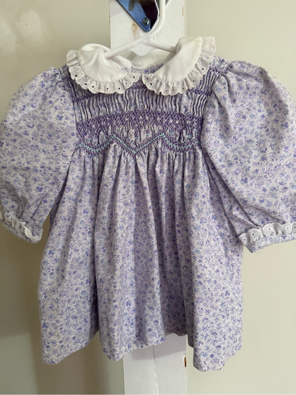 Vintage Polly Flinders Hand Smocked Dress
